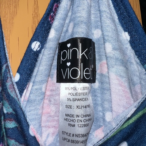 girls flower dress with poka dots - Picture 3 of 3